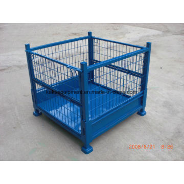 Stackable Folded Steel Welded Heavy Duty Wire Mesh Pallet Cage